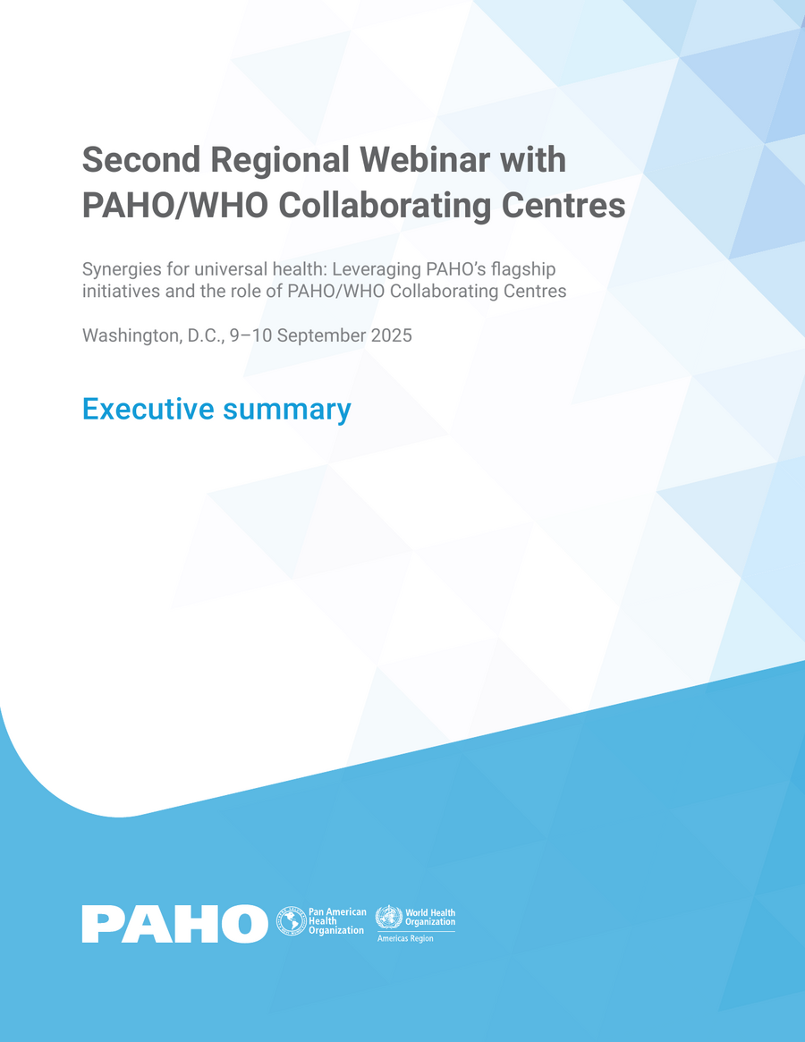 Second Regional Webinar with PAHO/WHO Collaborating Centres