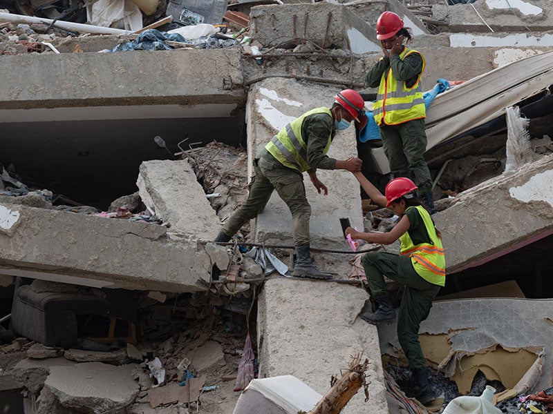 fotos del terremoto
