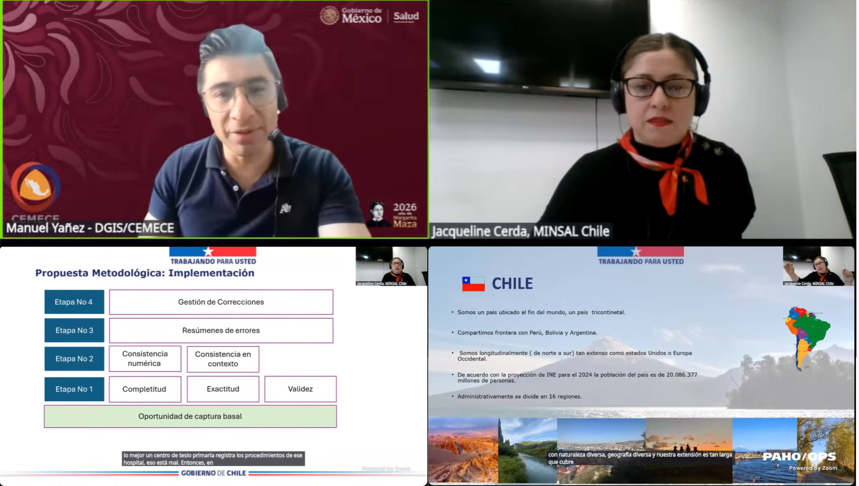 Encuentro virtual "Calidad de los datos y documentación clínica en mortalidad CIE-11"