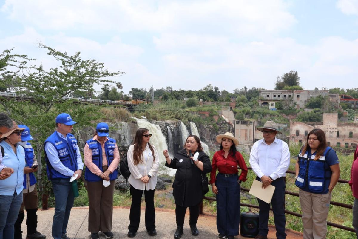 La visita de la OPS responde a un llamado de la Comisión Presidencial para el Saneamiento y Restauración del Río Santiago, autoridades del Estado de Jalisco, municipios y representantes de las comunidades