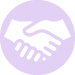 partner hand shake icon