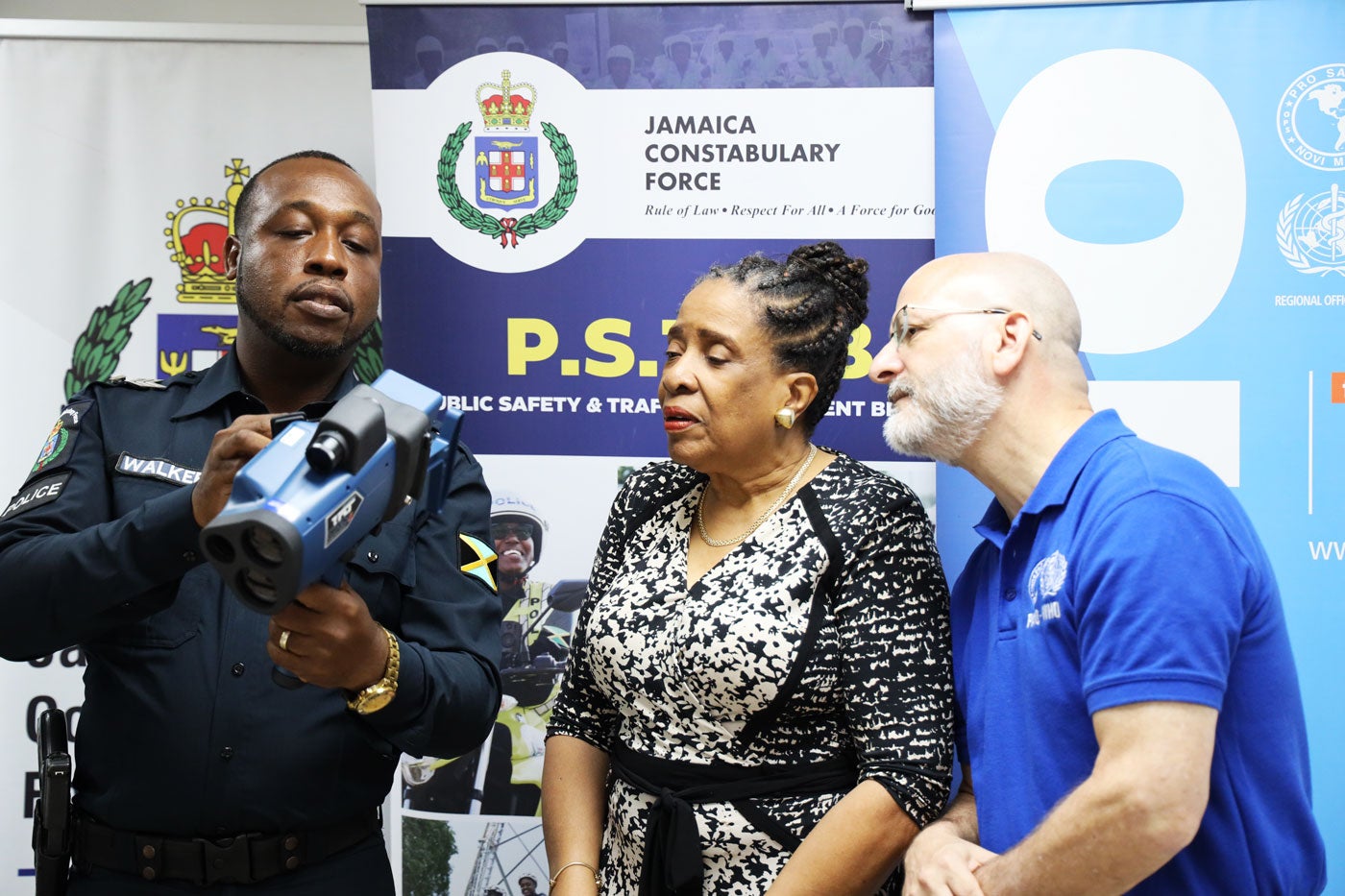 Speed gun demonstration