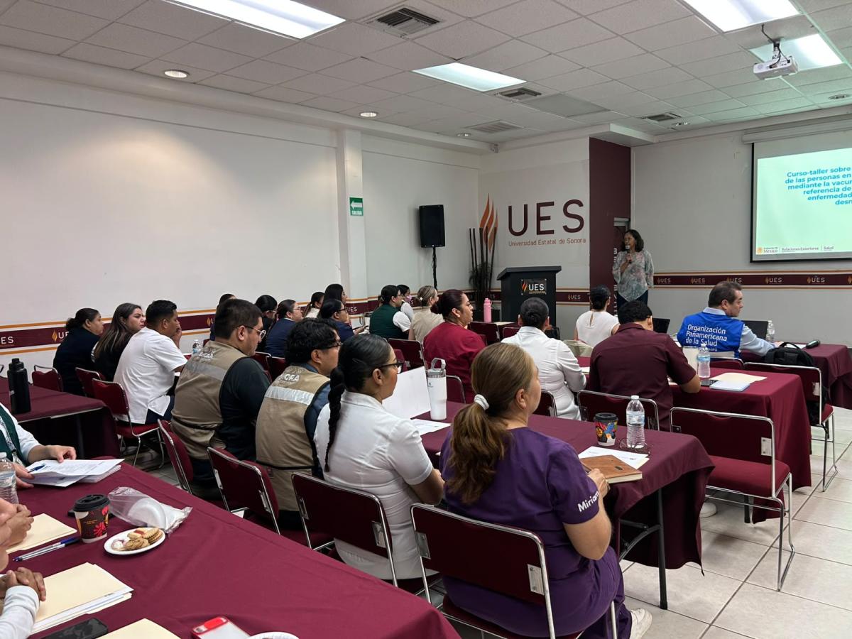 Curso-taller sobre protección de la salud de las personas en situación de movilidad mediante la vacunación y la detección y referencia de niñas y niños con enfermedades prevalentes y desnutrición en Hermosillo, Sonora