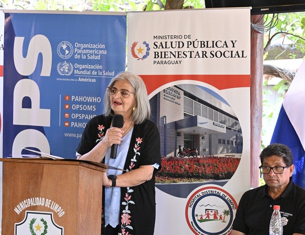 Amelia Alvarenga, representante de personas mayores de Limpio