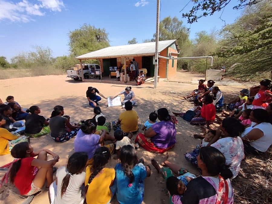 El Ministerio de Salud en una jornada de salud comunitaria Chaco paraguayo