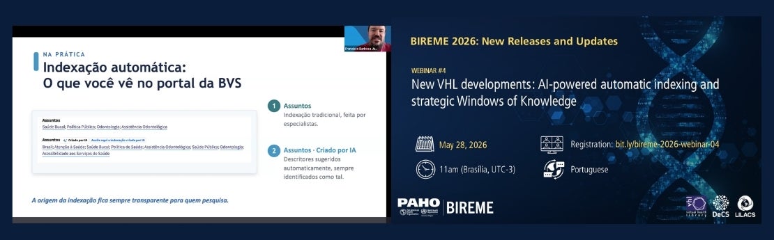 Banner for Webinar No. 4 on AI-powered automatic indexing and strategic Windows of Knowledge, alongside a presentation.