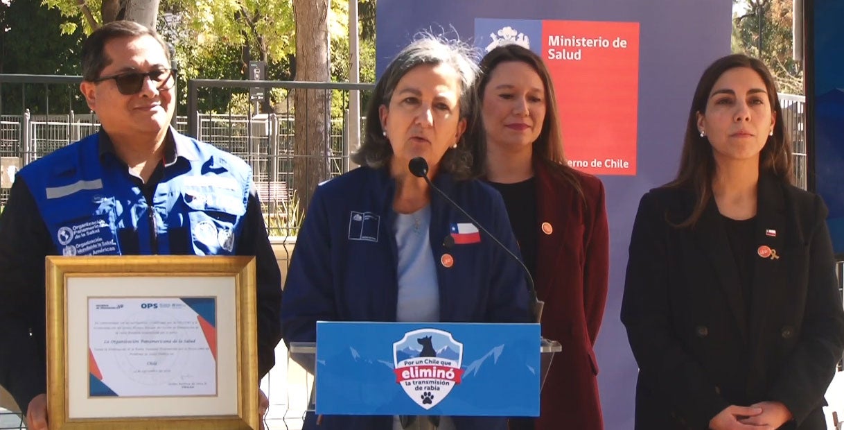 Evento oficial de reconocimiento al país por la eliminación de la rabia