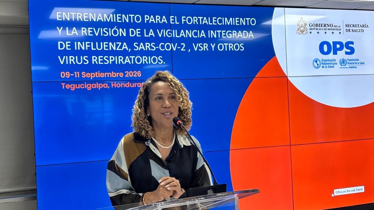 "Representante de Honduras en inauguración de taller vigilancia virus respiratorios""