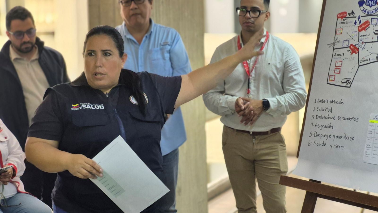 Nelare Bermúdez, AUS de La Guaira, estuvo presente en el taller, igual que las AUS de Distrito Capital (Rosalbina Hurtado) y Miranda (Erick Ramírez)