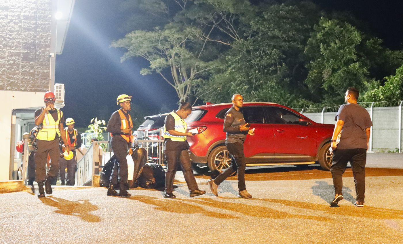 The hands-on element of the Mass Casualty Management Training went into the night