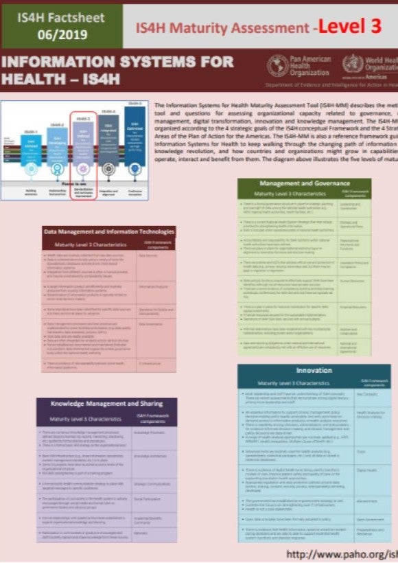 Factsheet: IS4H Maturity Assessment Level 3