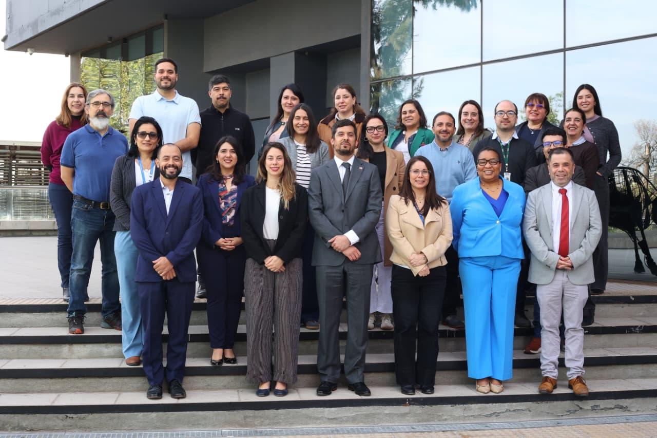 """"foto de grupo de los participantes curso de epidemiología aplicada en Chile