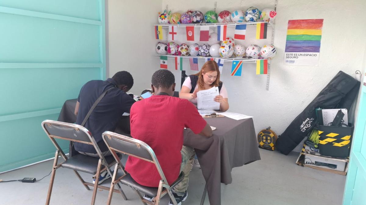 La jornada tuvo lugar en el Centro Multiservicios de Tijuana, operado por la COMAR y el Proyecto Salesiano de Tijuana
