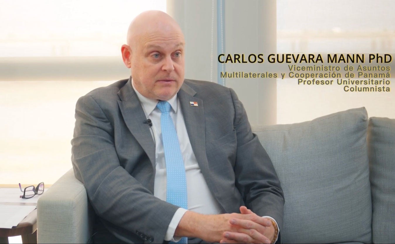 Carlos Guevara Mann, viceministro de Asuntos Multilaterales y Cooperación de Panamá.