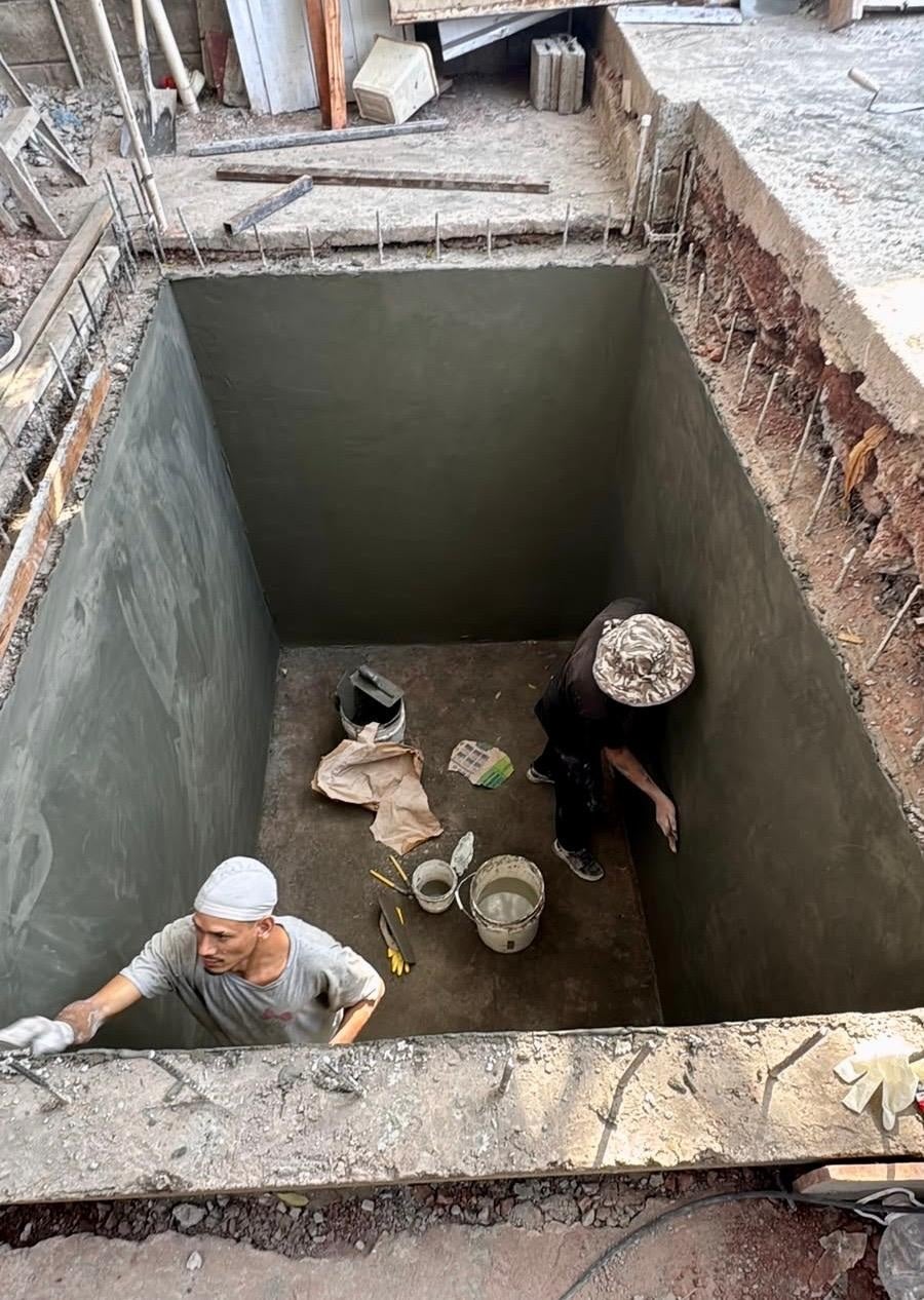 construcción de cisterna de agua en establecimiento de salud