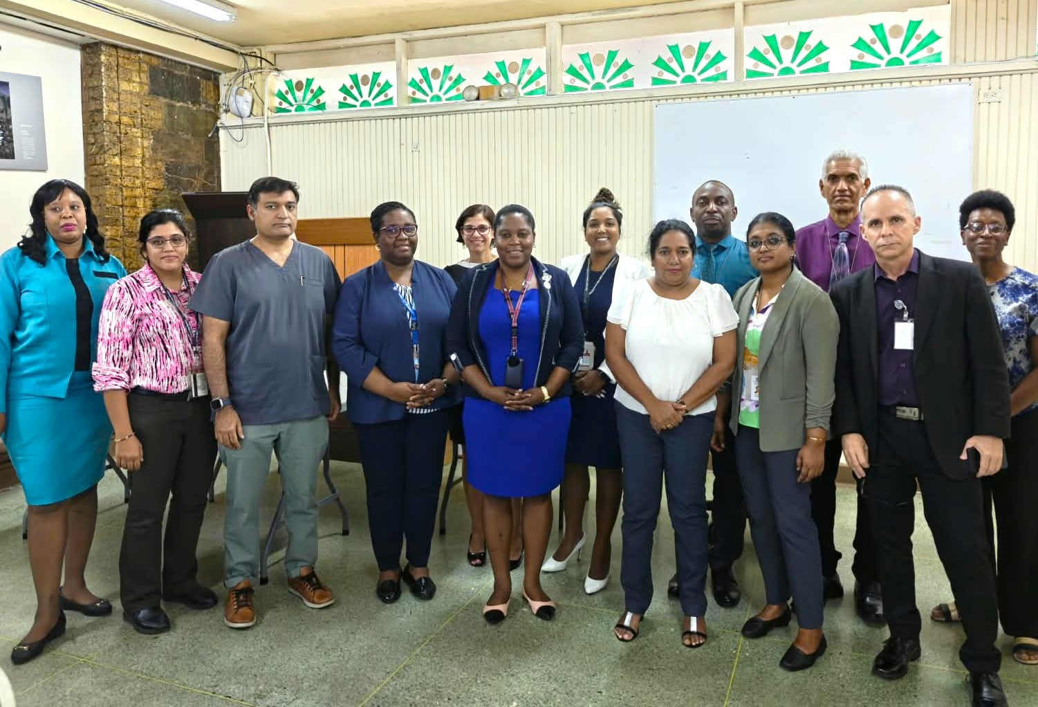 The assessment team and representatives from the North West Regional Health Authority
