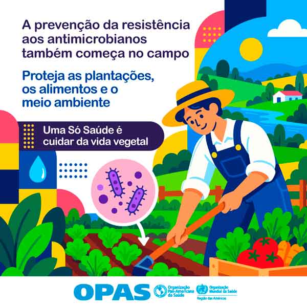 Redes sociais Semana Mundial de Conscientização sobre a Resistência aos Antimicrobianos 2026