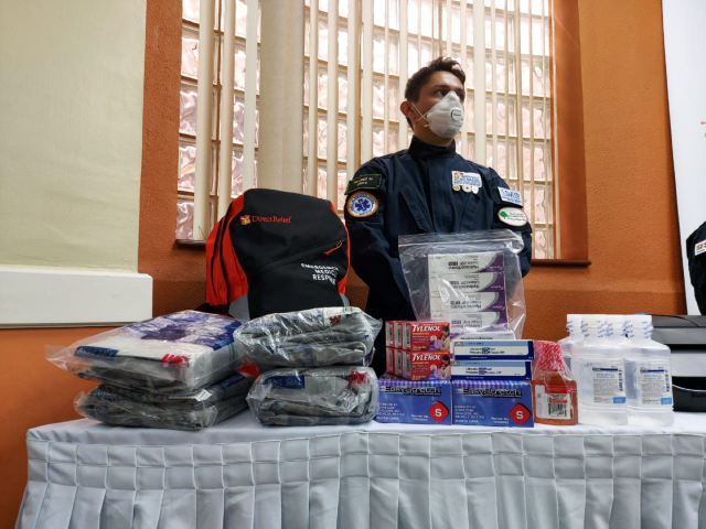 OPS entrega donativo de Direct Relief 