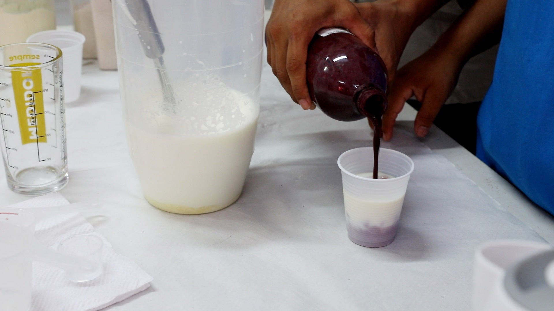 Addition of açai in the therapeutic milk formula to increase product acceptance among the Yanomami. 