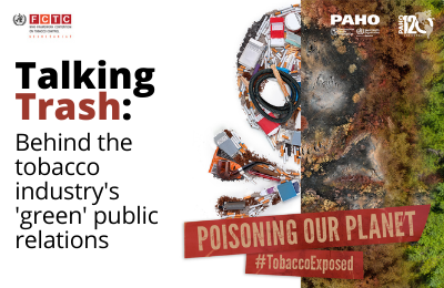 Behind the tobacco industry’s “green” public relations.