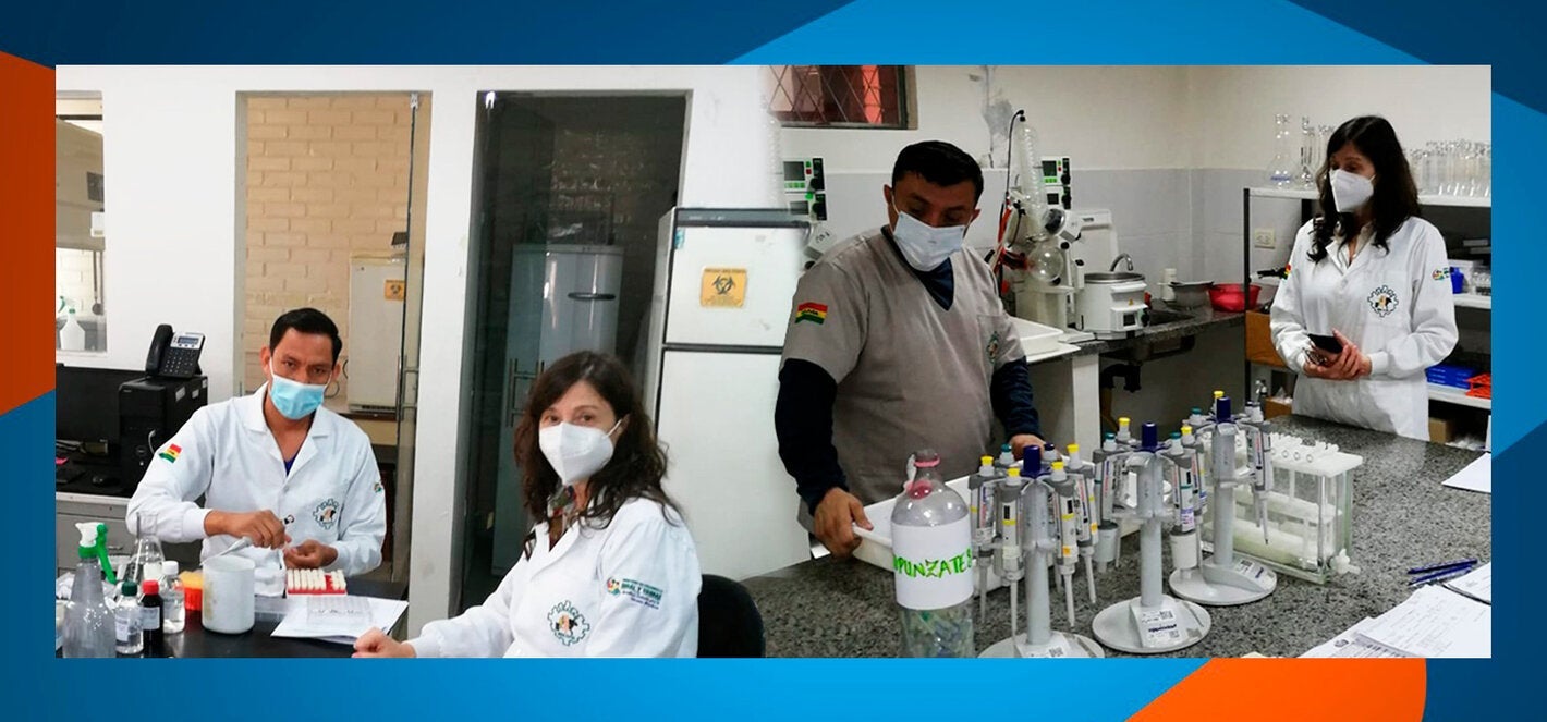 El LREF/PANAFTOSA fortaleciendo el laboratorio de enfermedades vesiculares de UNALAB-SENASAG de Bolivia