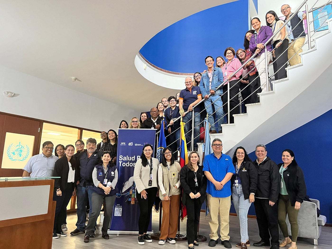 Reunión del Cluster Nacional de Salud en la sede de OPS en mayo de 2024