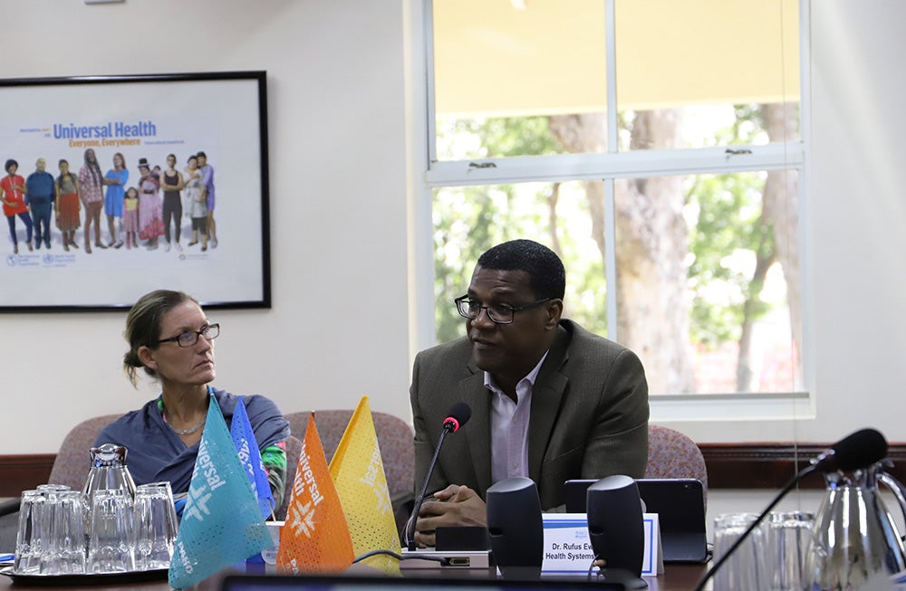 Dr Rufus Ewing, Advisor Health Systems and Services 