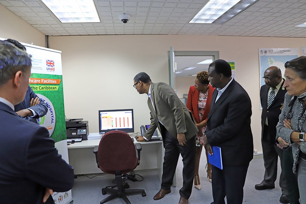 Dr Ewing explains one of the incident management tools.