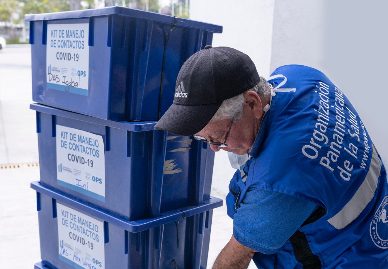 Equipos de protección personal son entregados por OPS/OMS en Guatemala 