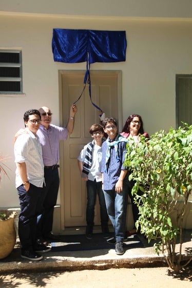 Viúda y hijos participan del homenaje
