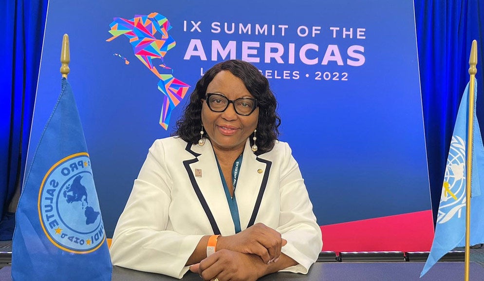 Dr. Carissa F. Etienne at the Summit of the Americas