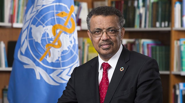 Dr. Tedros, Director General WHO