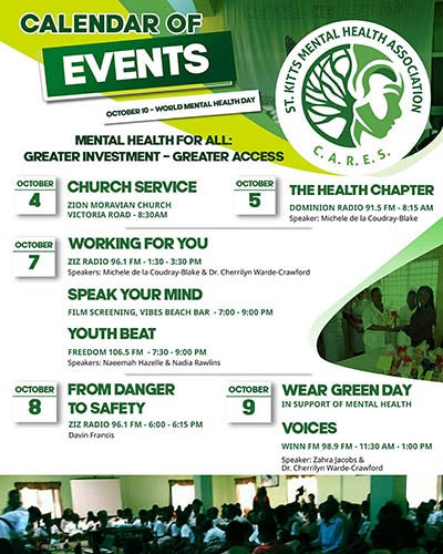World Mental Health Day Events in St Kitts and Nevis