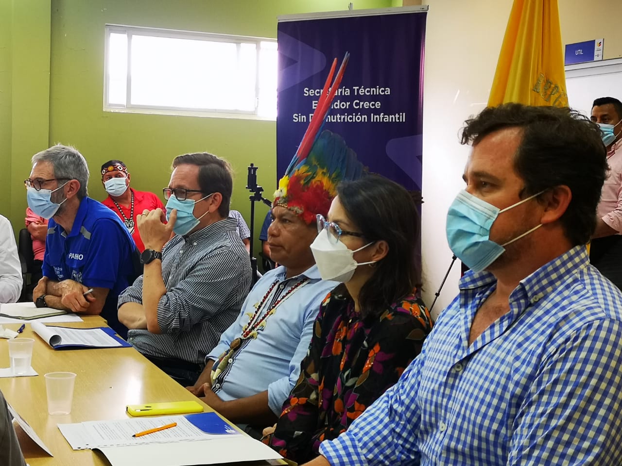 Autoridades nacionales, con el apoyo de OPS, afirman su colaboración en la lucha contra la desnutrición crónica infantil en el cantón Arajuno