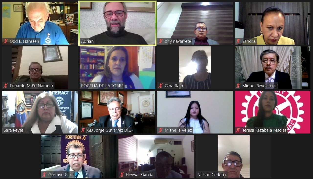 Club Rotario de Portoviejo reconoce apoyo de OPS/OMS en Ecuador