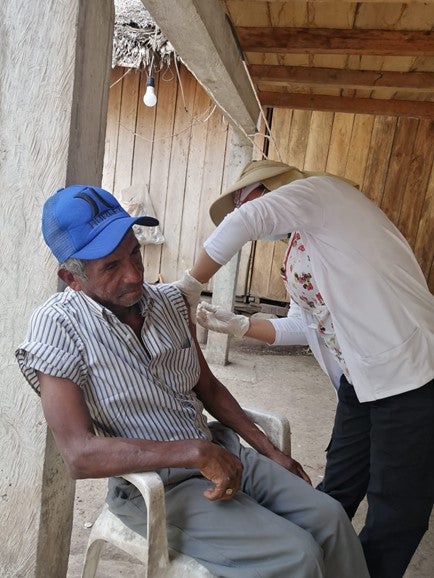 Brigadas móviles médicas integrales, en comunidades de Membrillo cantón Calceta, provincia de Manabí, distrito 13D06. Con el apoyo técnico y logístico de la OPS.