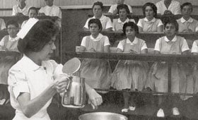 Nursing class in the sixties 