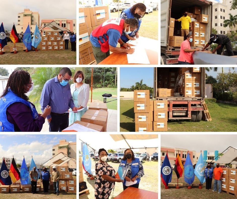 Government of the Federal Republic of Germany and PAHO/WHO donate 462,500 masks to 22 organizations. 