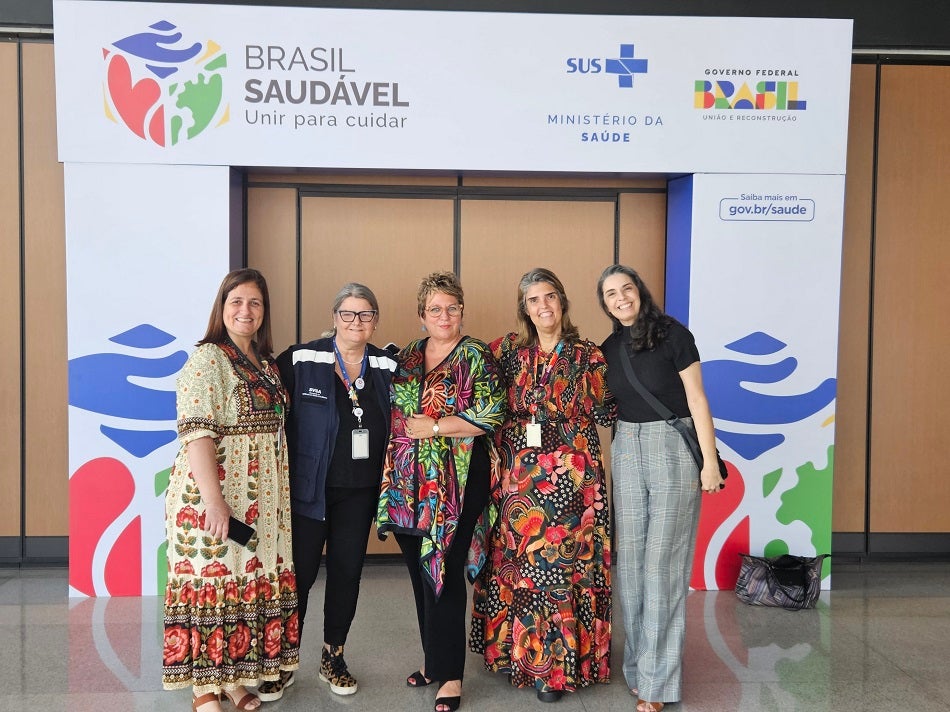 La Dra. Gerry Eijkemans, en la presentación del programa Brasil Saludable