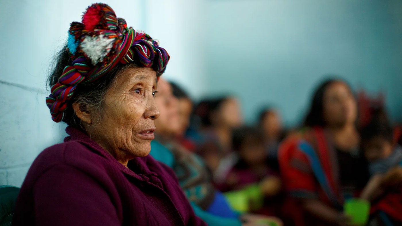 Mujer indígena guatemalteca