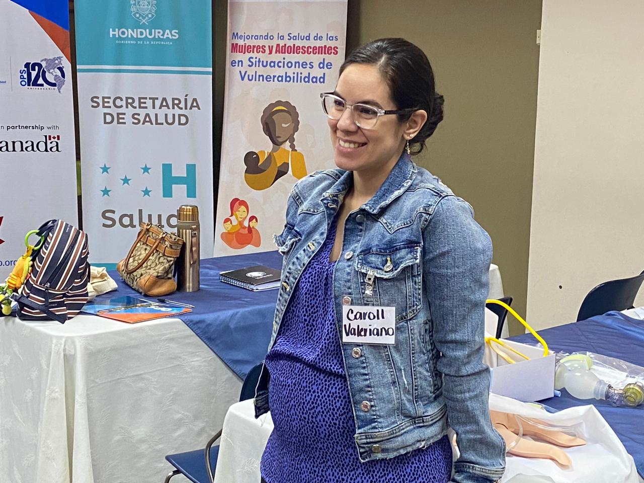 Carol Valeriano, médica y técnica normativa del Departamento de Primer Nivel de Atención de la Secretaría de Salud de Honduras