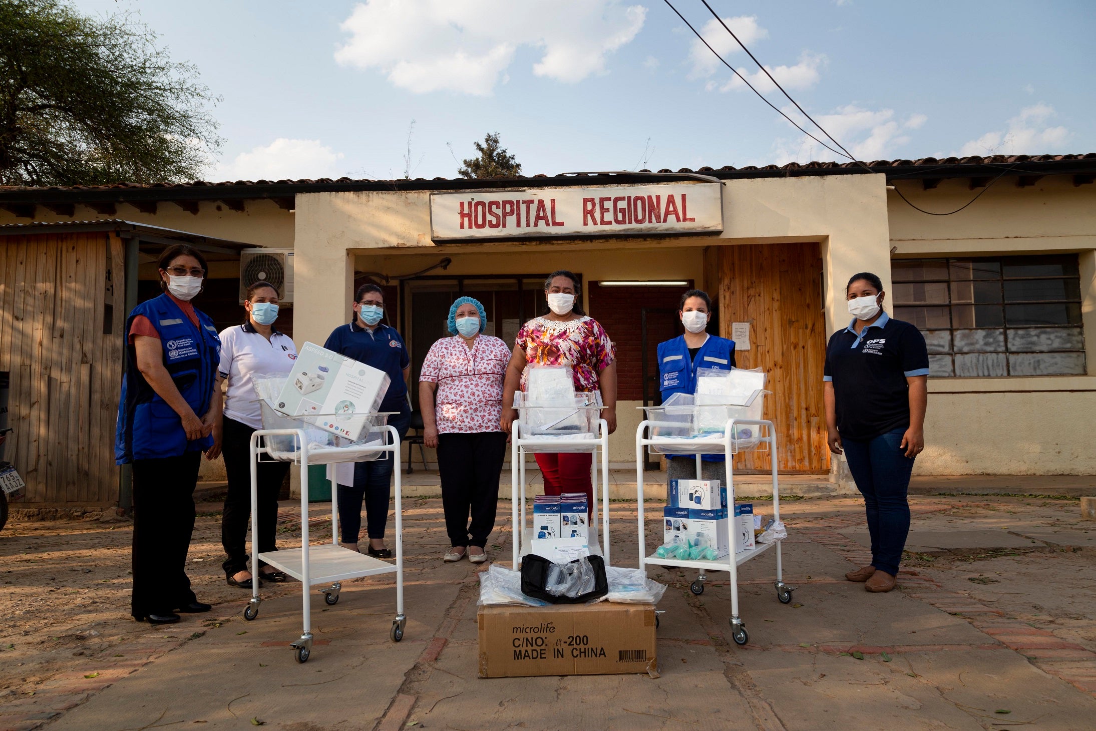 equipos entregados al Hospital Regional