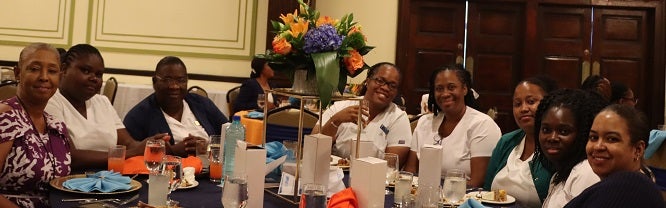 EPI Nurses pose during the Vaccine Promotion and Thank you luncheon. 
