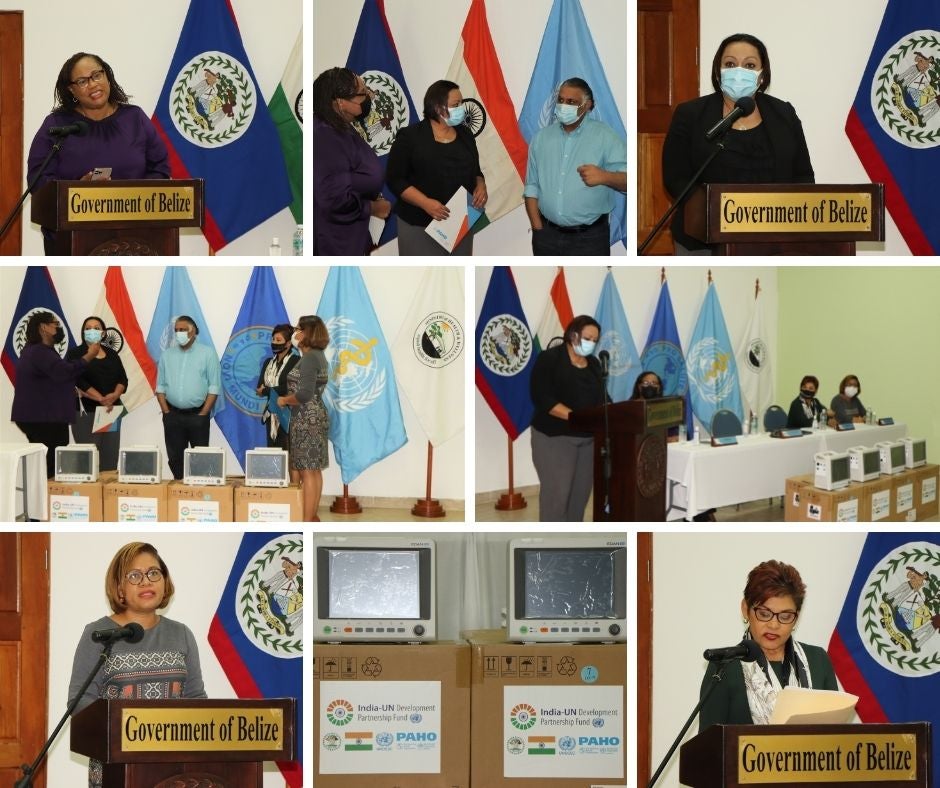 India-UN Development Partnership Fund launch and handover to Belize Ministry of Health and Wellness