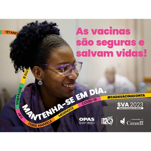 horizontal banner Semana de Vacinação nas Américas