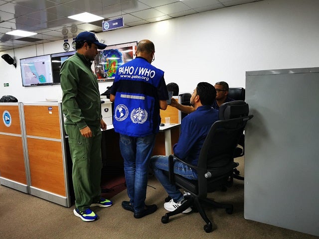 Durante reuniòn con COE Salud.