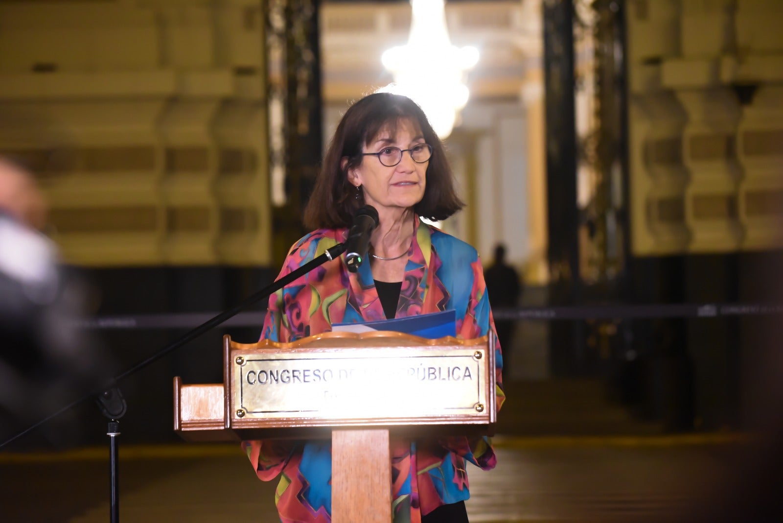 INSB/ Dra. Maureen Birmingham, representante de la OPS/OMS en Perú. 