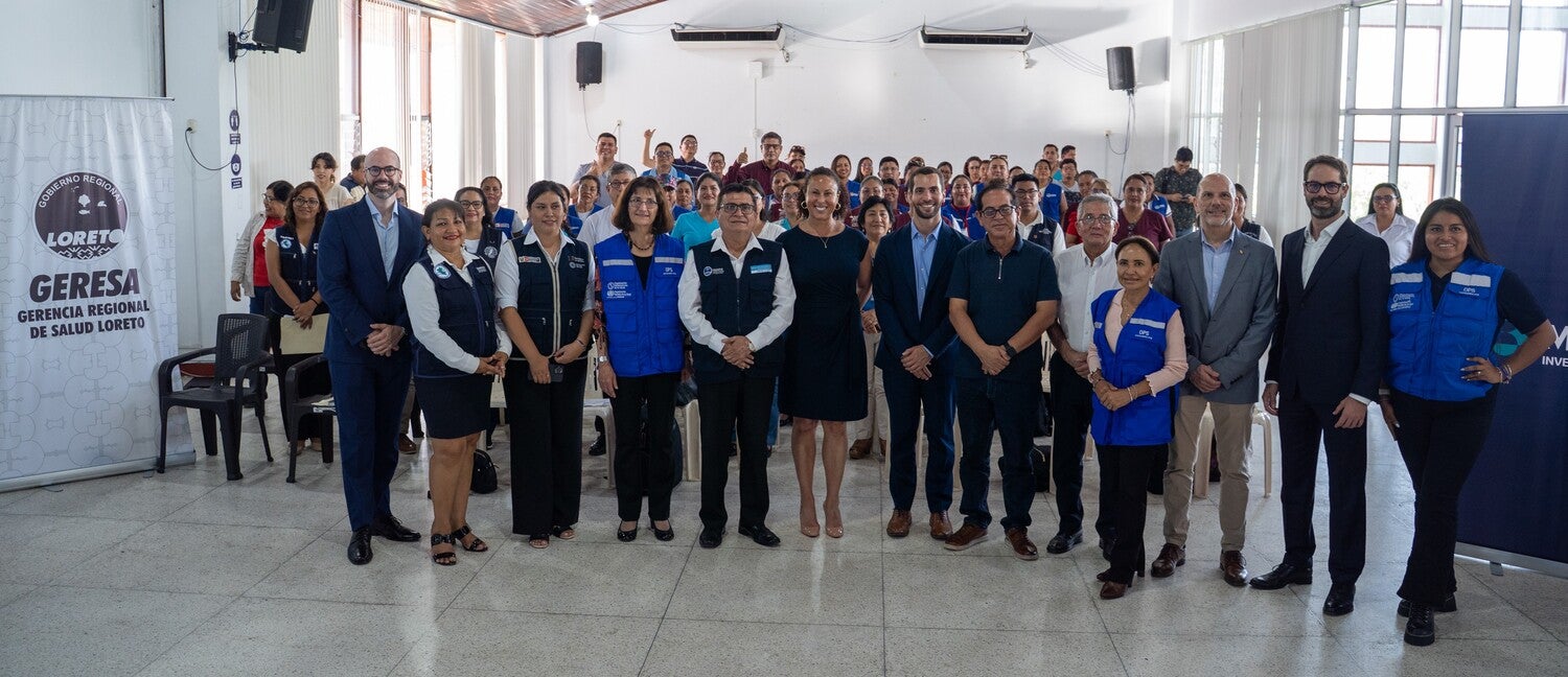 OPS/Asistentes del evento: autoridades locales de salud, representantes de MSD para Madres y OPS, profesionales de la salud y agentes comunitarios de salud de la región Loreto.