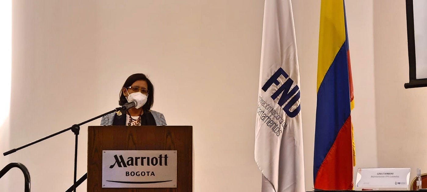 Dra. Tambini exponiendo