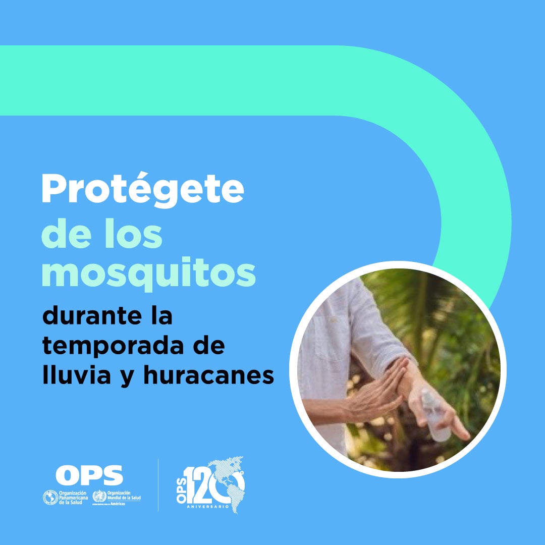 Protégete de los mosquitos durante la temporada de huracanes